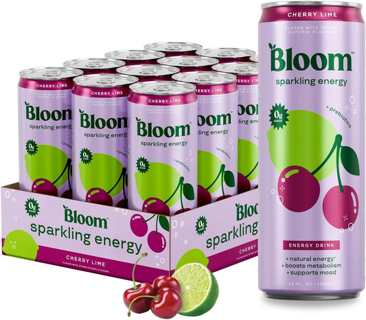 Bloom Sparkling Energy – Apple Crisp & Glacier Crush (12-Pack)