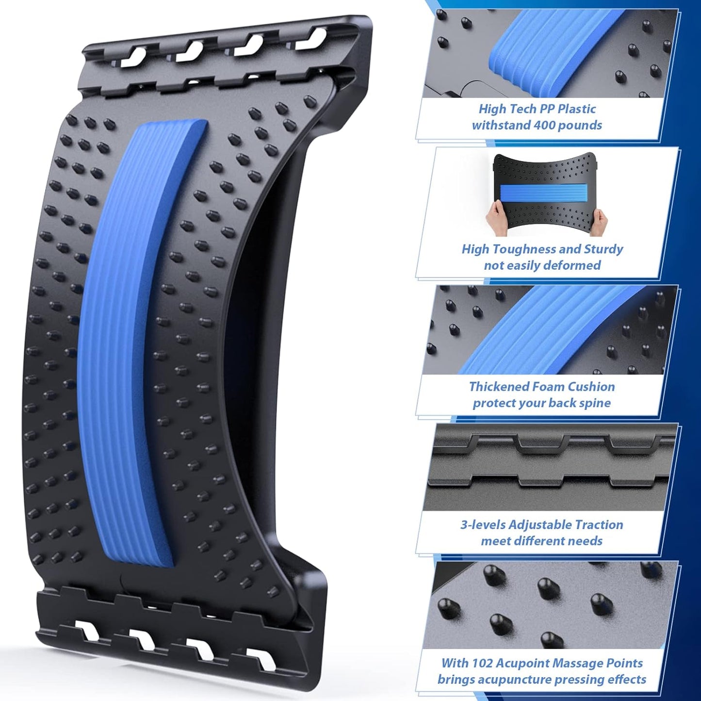 MINOLL Back Stretcher for Lower Back Pain Relief