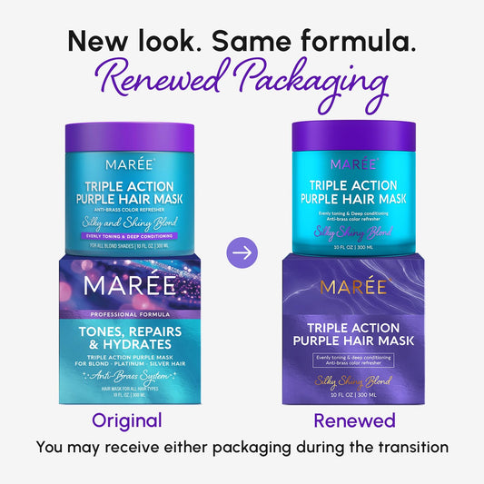 MAREE Deep Conditioning Purple Hair Mask for Blonde Hair