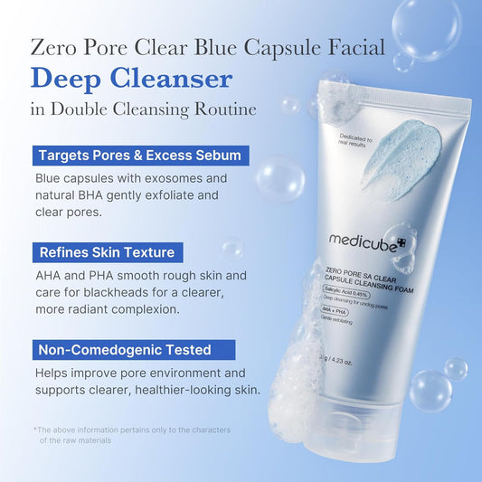 medicube Zero Pore Capsule Cleansing Foam (4.23 oz)