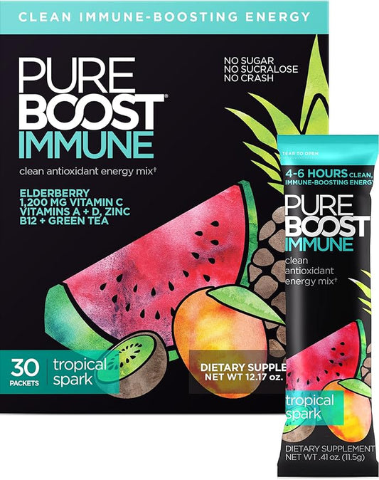 Pureboost Immune Energy – Tropical Spark (30 Ct)